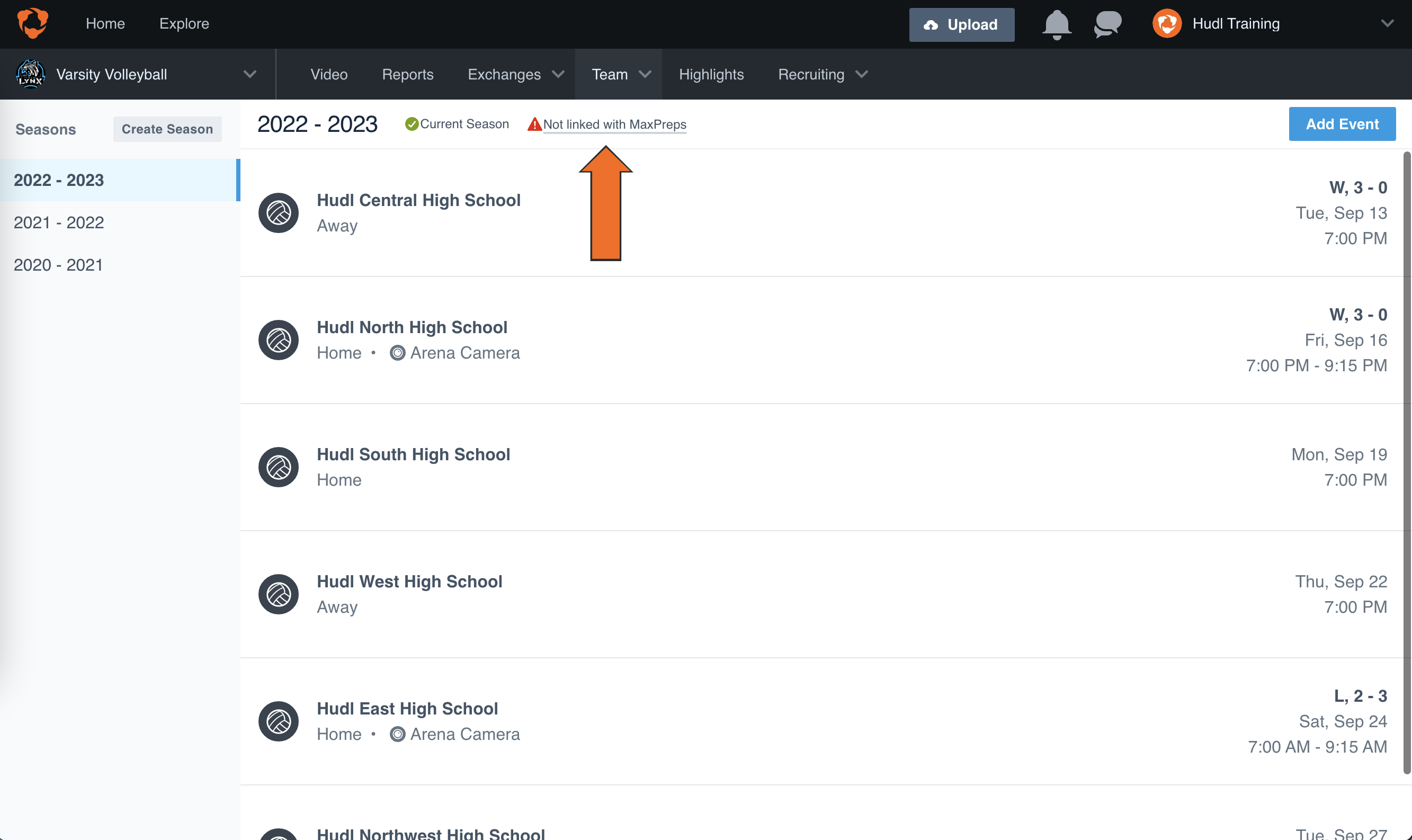 Import Schedule From MaxPreps Hudl Support