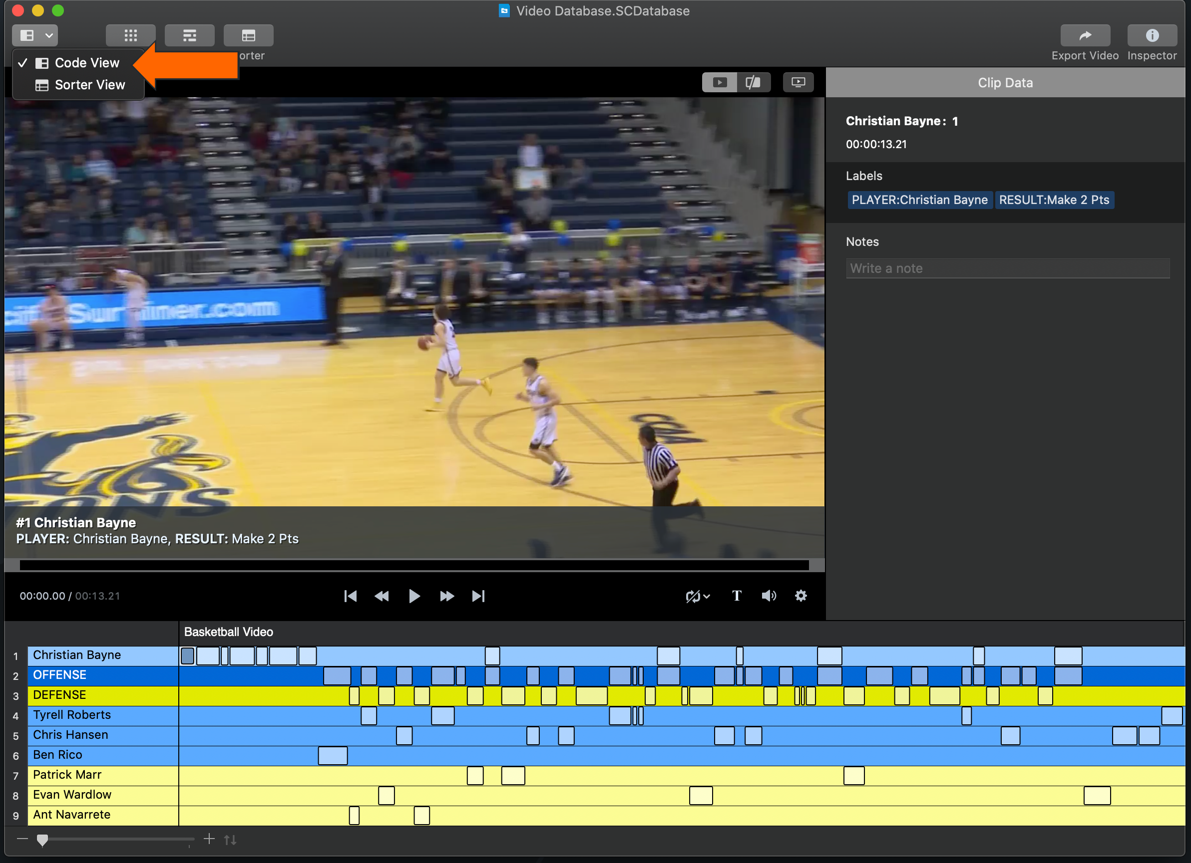 Send Instances to a Database • Hudl Support