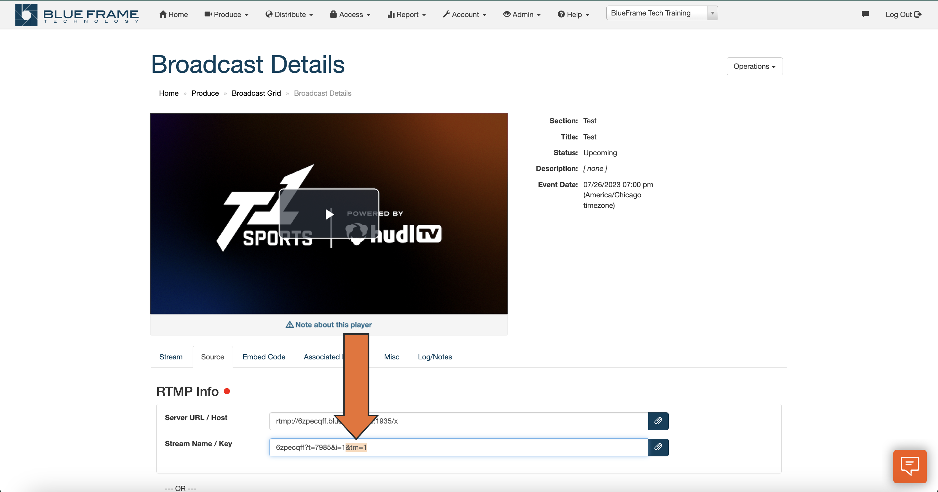 Stream to Hudl Fan via RTMP • Hudl Support