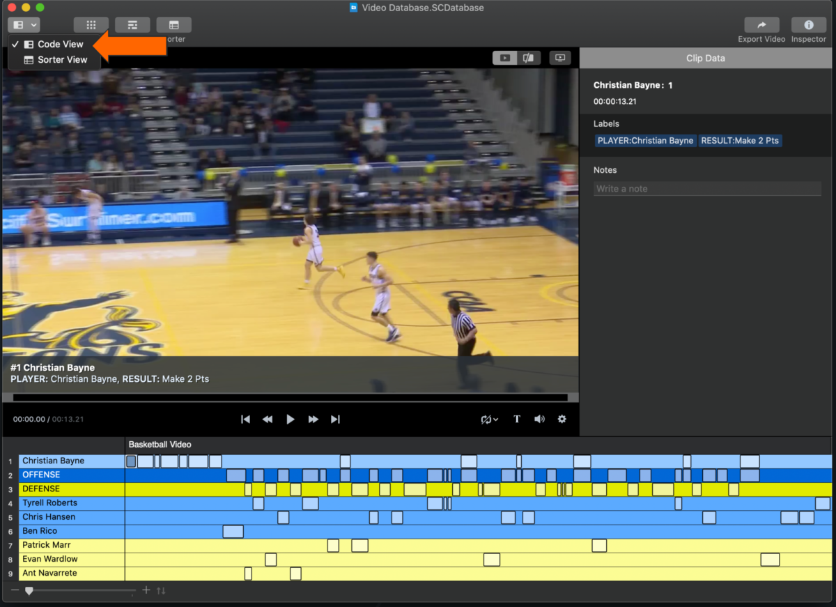 Send Instances to a Database • Hudl Support