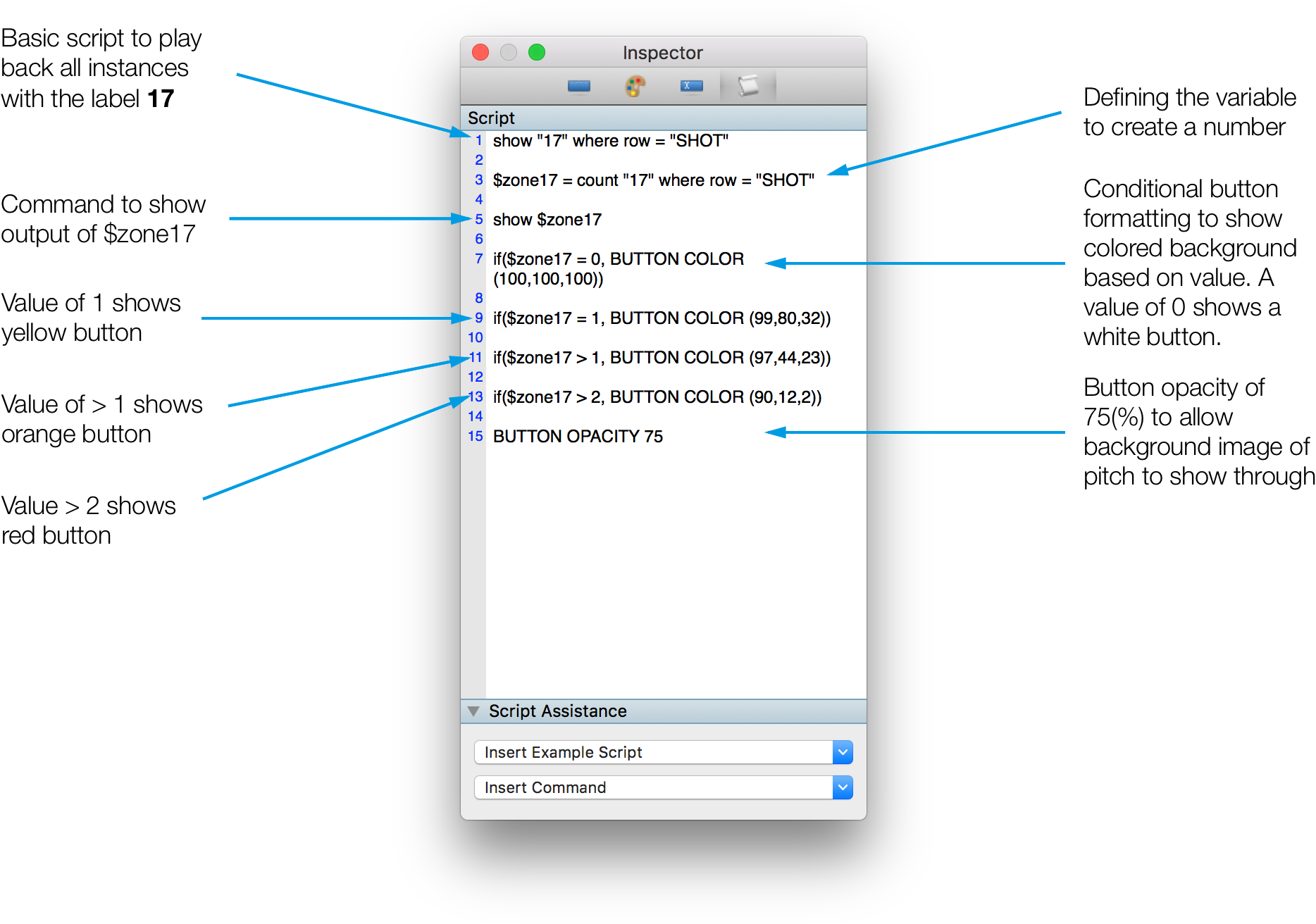 Sportscode Building Blocks: Scripting Heat Maps in Output Windows
