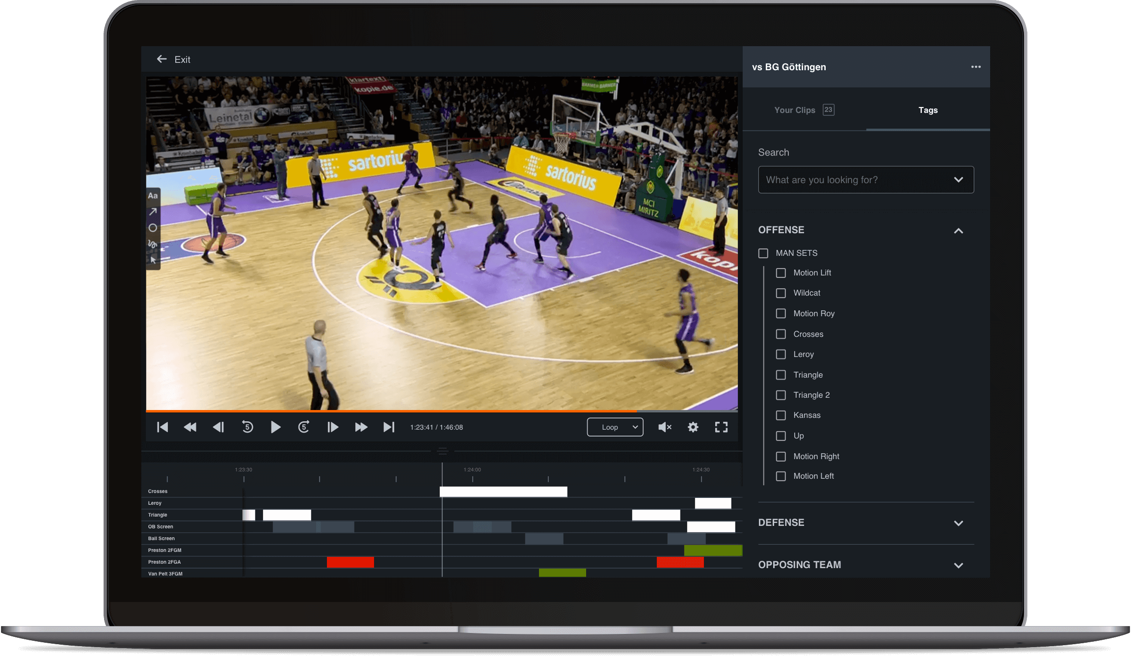 Hudl Coda Customized Sportscode Windows and Live Coding for