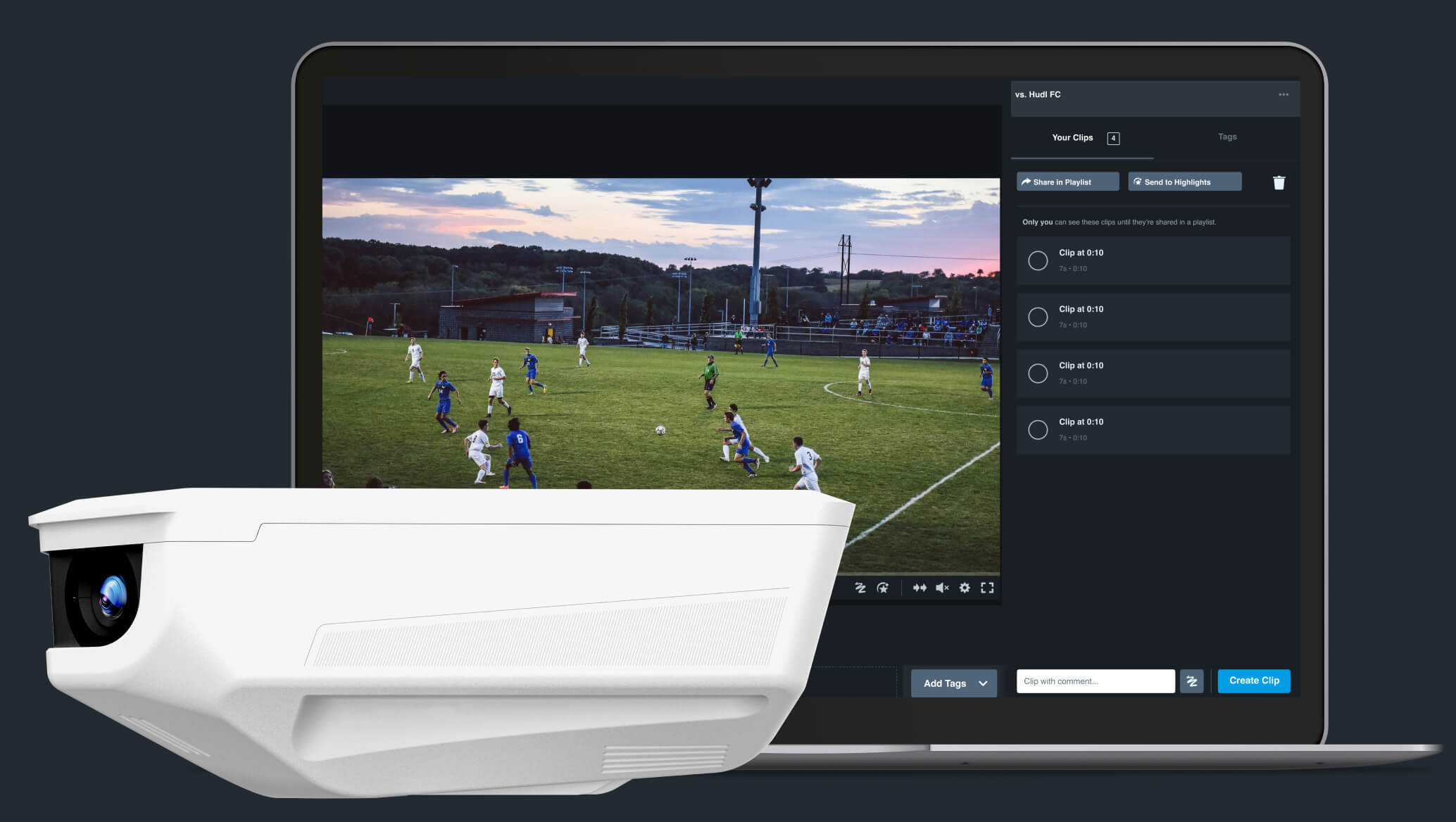 Hudl Focus Flex • Portable Soccer Camera • Hudl