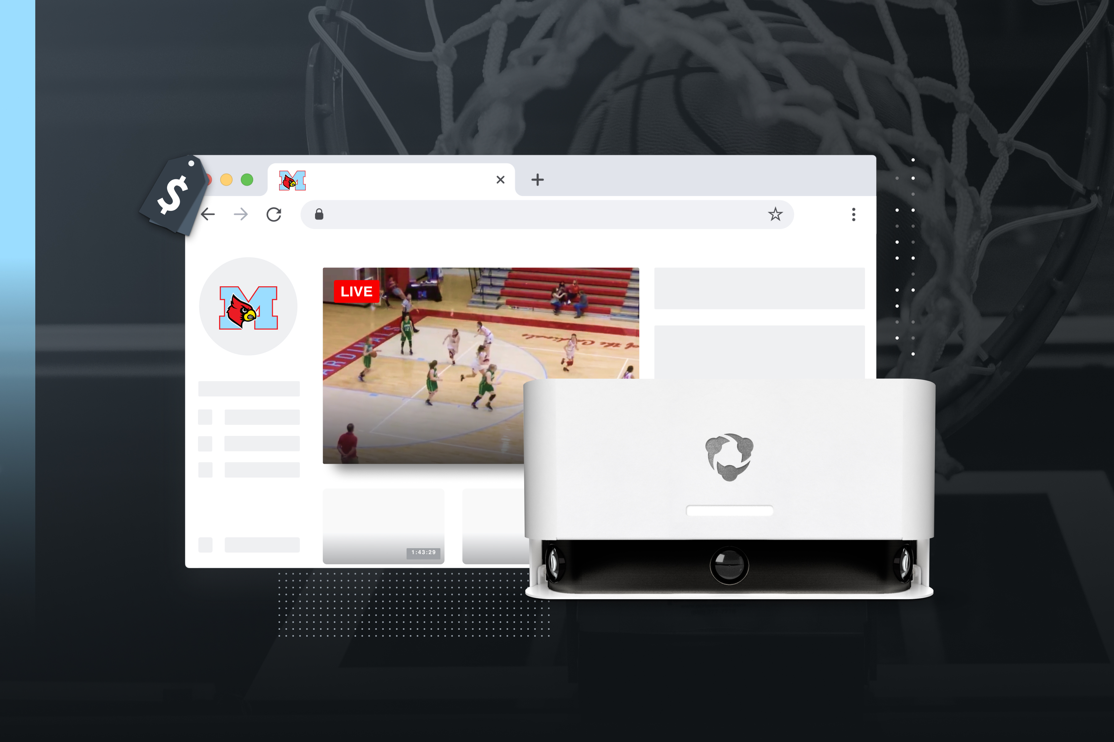 Auto-tracking camera with livestream capabilities makes monetizing broadcasts easy