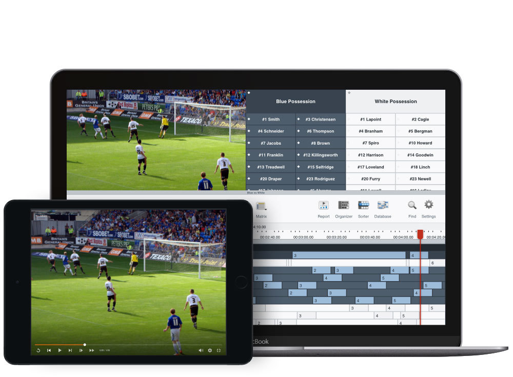 Professional performance analysis with Sportscode