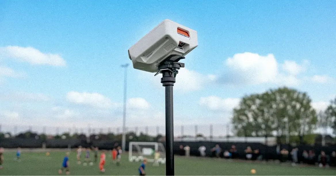 a Focus Flex camera records and streams a football match