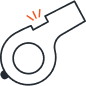 Icon of a whistle
