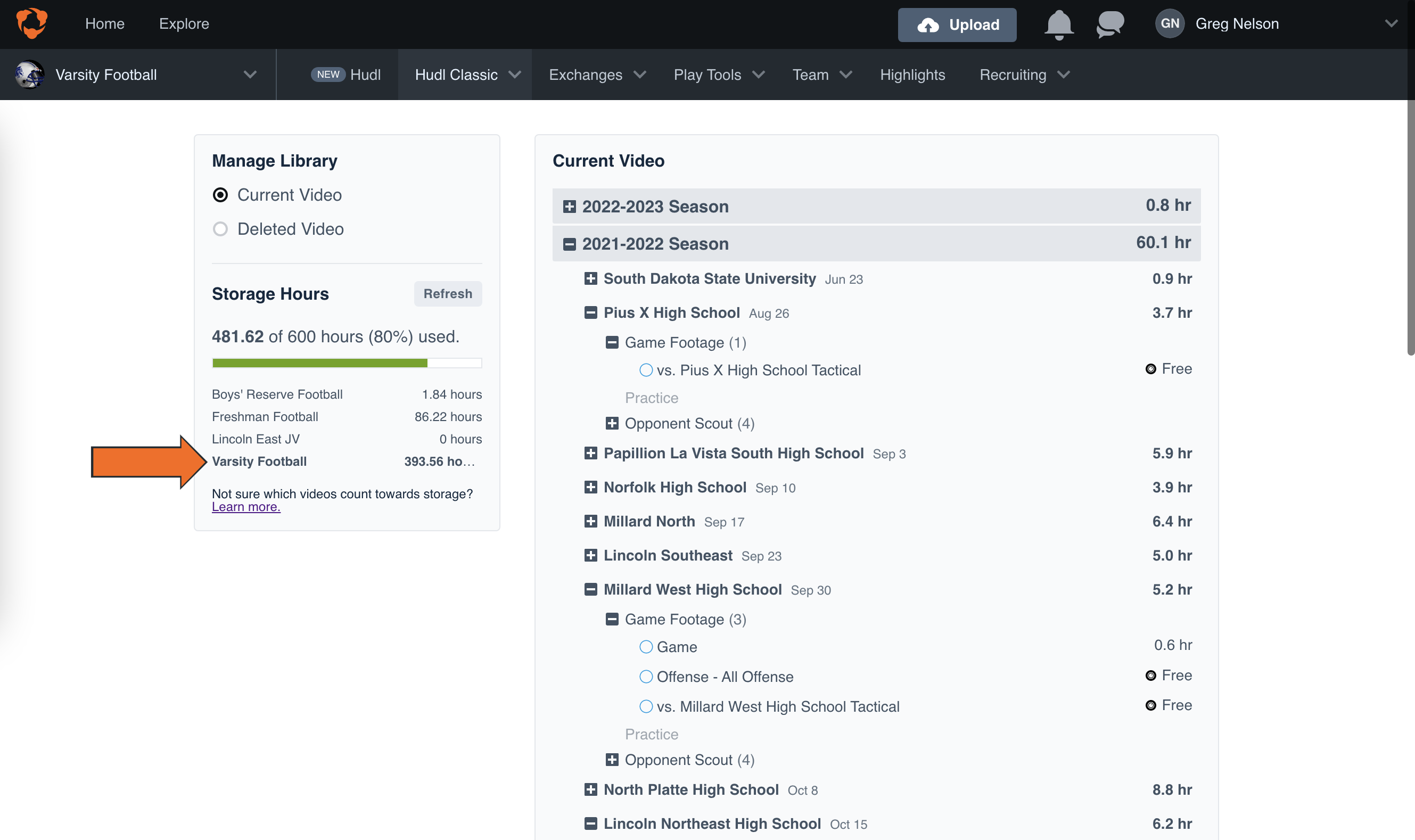 manage-storage-hours-hudl-classic-support