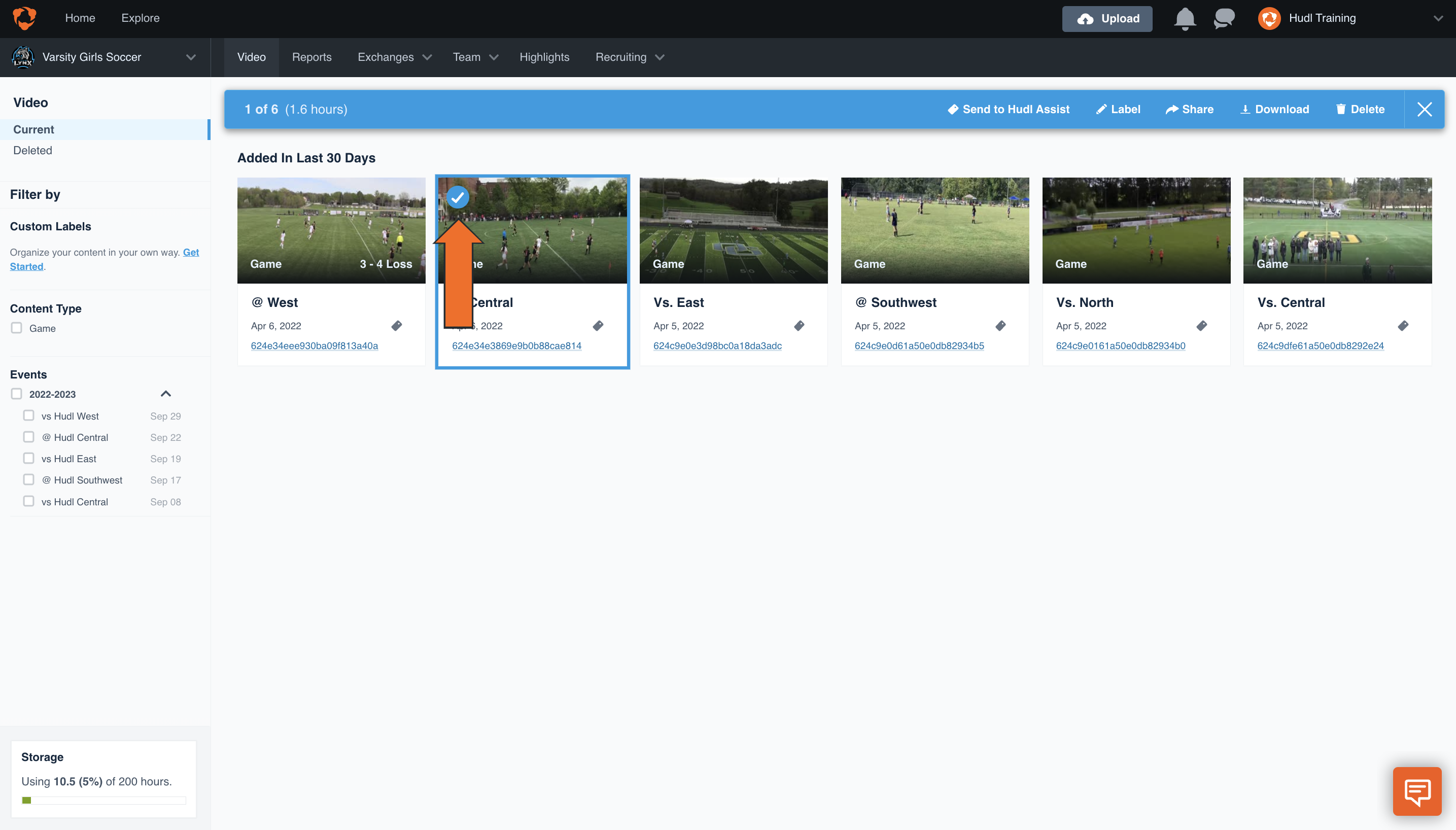 Submit a Game to Hudl Assist • Hudl Support