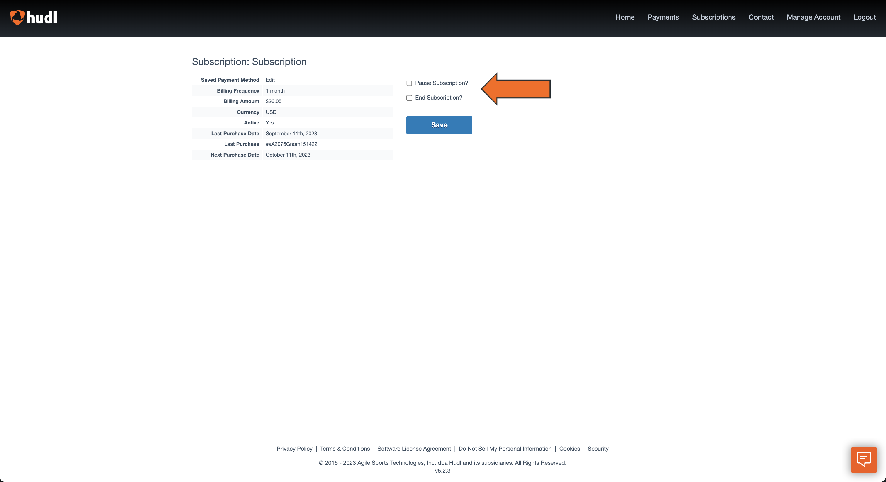 Manage a Livestream Subscription • Hudl Support