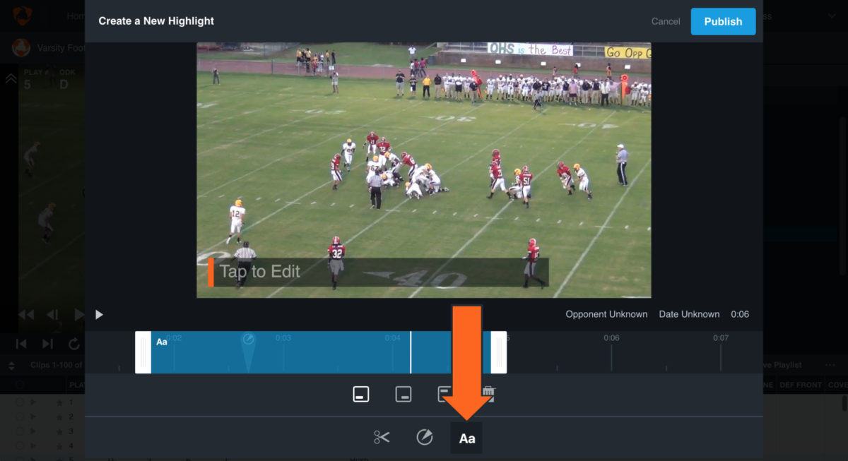 tag highlights hudl support