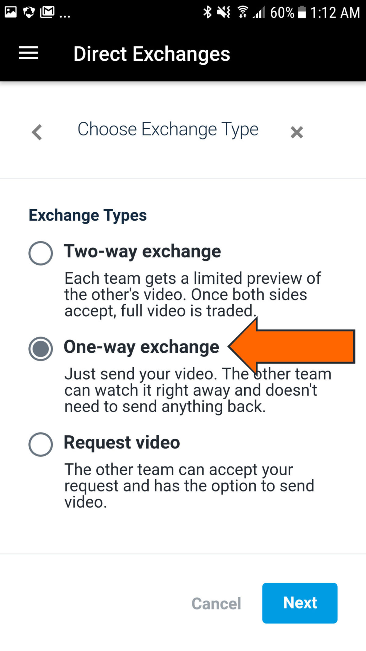 Exchange Video With A Hudl Team Support Request Video Send A Message Requesting From The Other Team