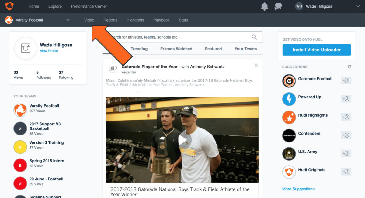 tag highlights hudl support