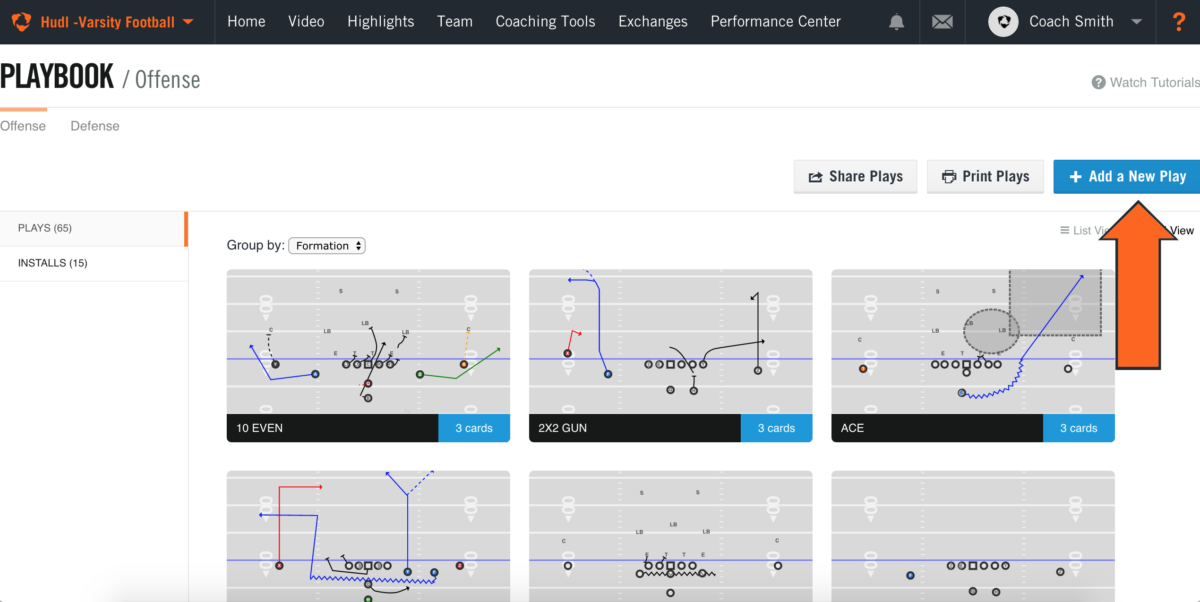 football formations template