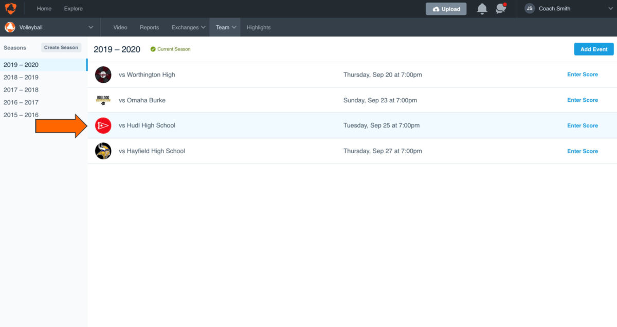Edit Event Information • Hudl Support