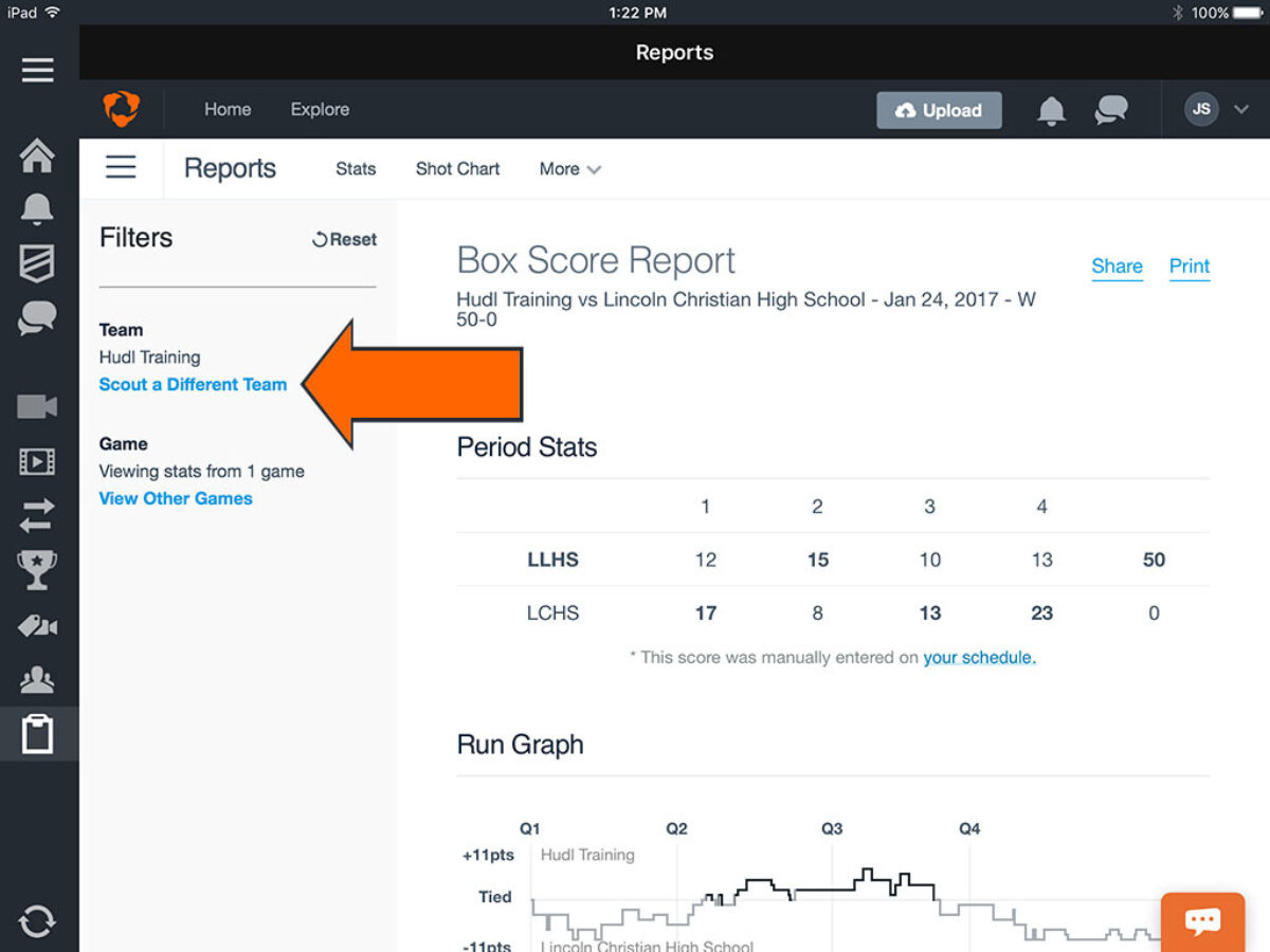Basketball Box Score Report • Hudl Support