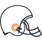 Icon of football helmet