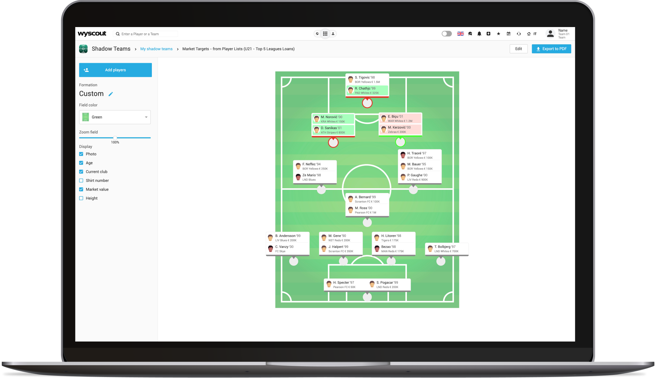 Professional Data for Football Journalists Wyscout Hudl