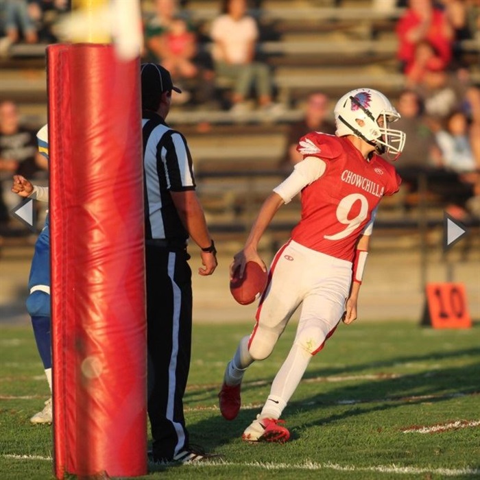 chowchilla football helmet Cloverleaf (OH) High School Mini At approx Andrew Garibay - Hudl