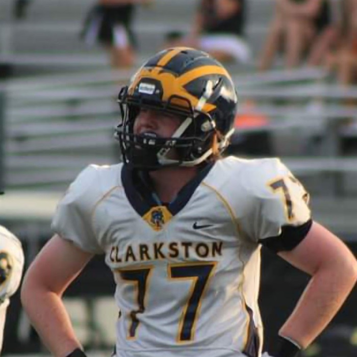 clarkston football helmet Ronan Newcomb