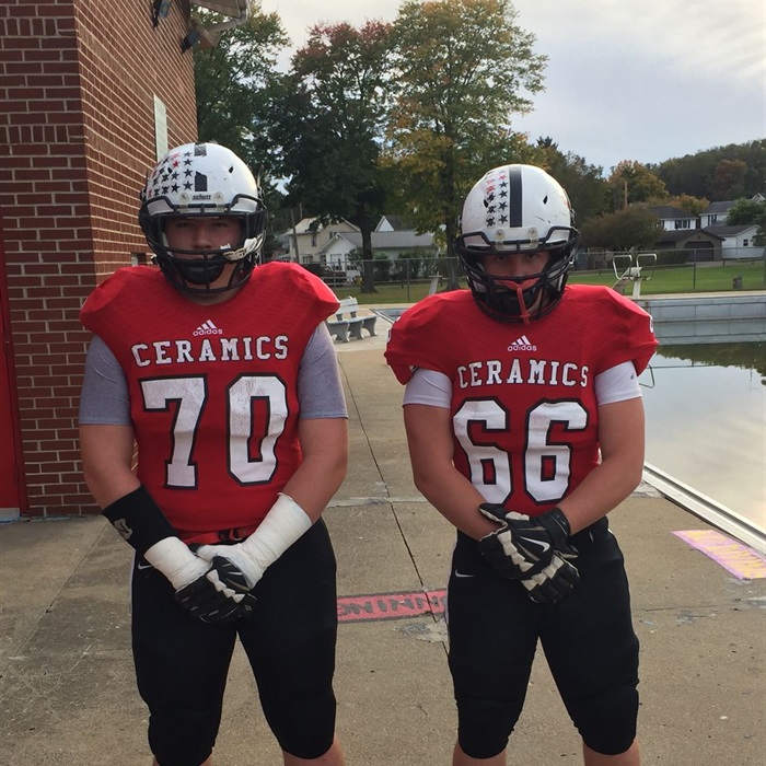 crooksville football helmets Josh Holcombe