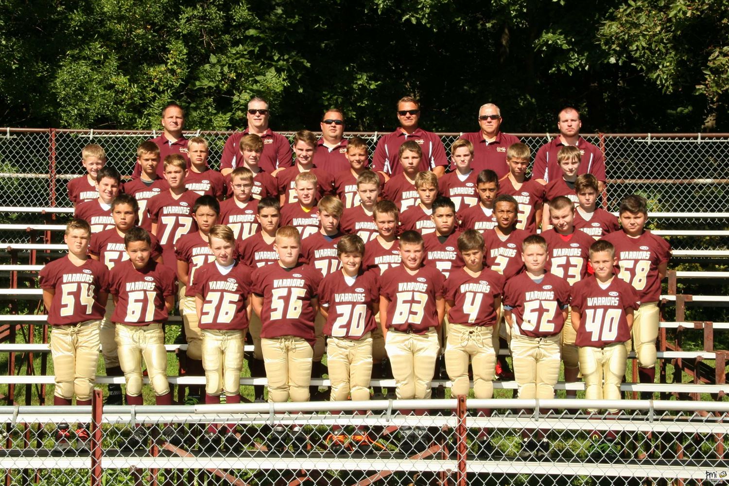 Junior Varsity Morris Warriors Football RVYFL Morris, Illinois