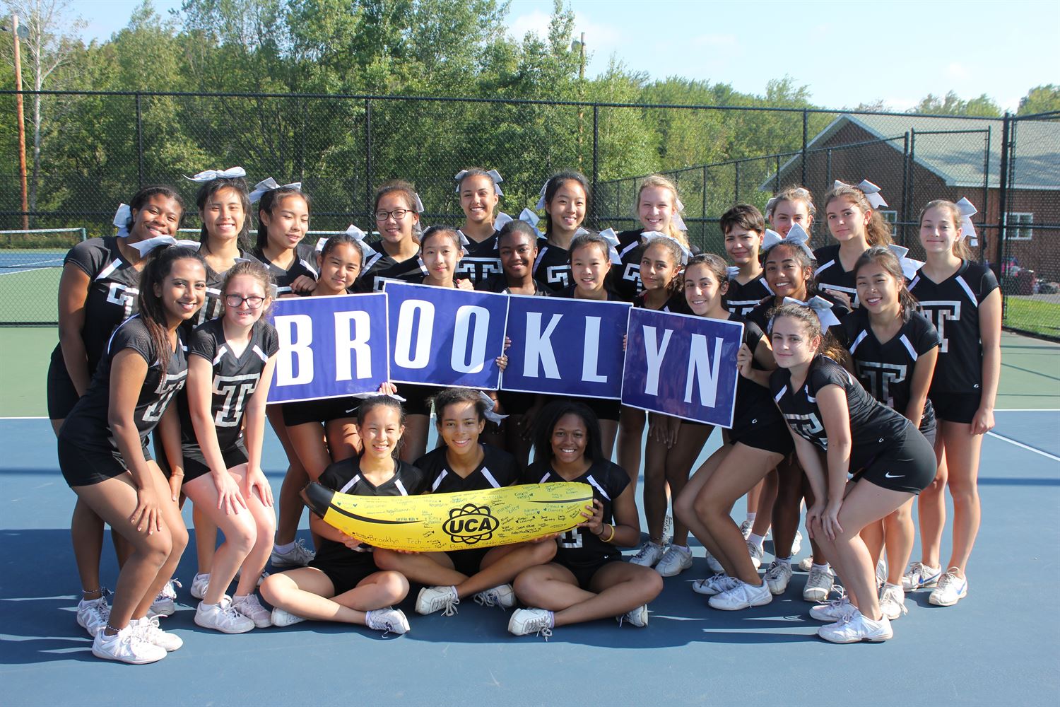 Girls Varsity Cheer Spirit Brooklyn Tech High School Brooklyn