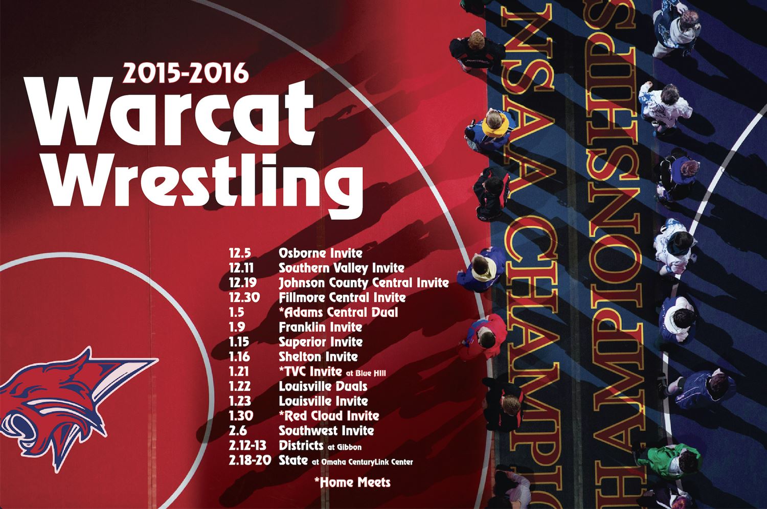 Boys Varsity Wrestling Blue Hill High School Blue Hill, Nebraska