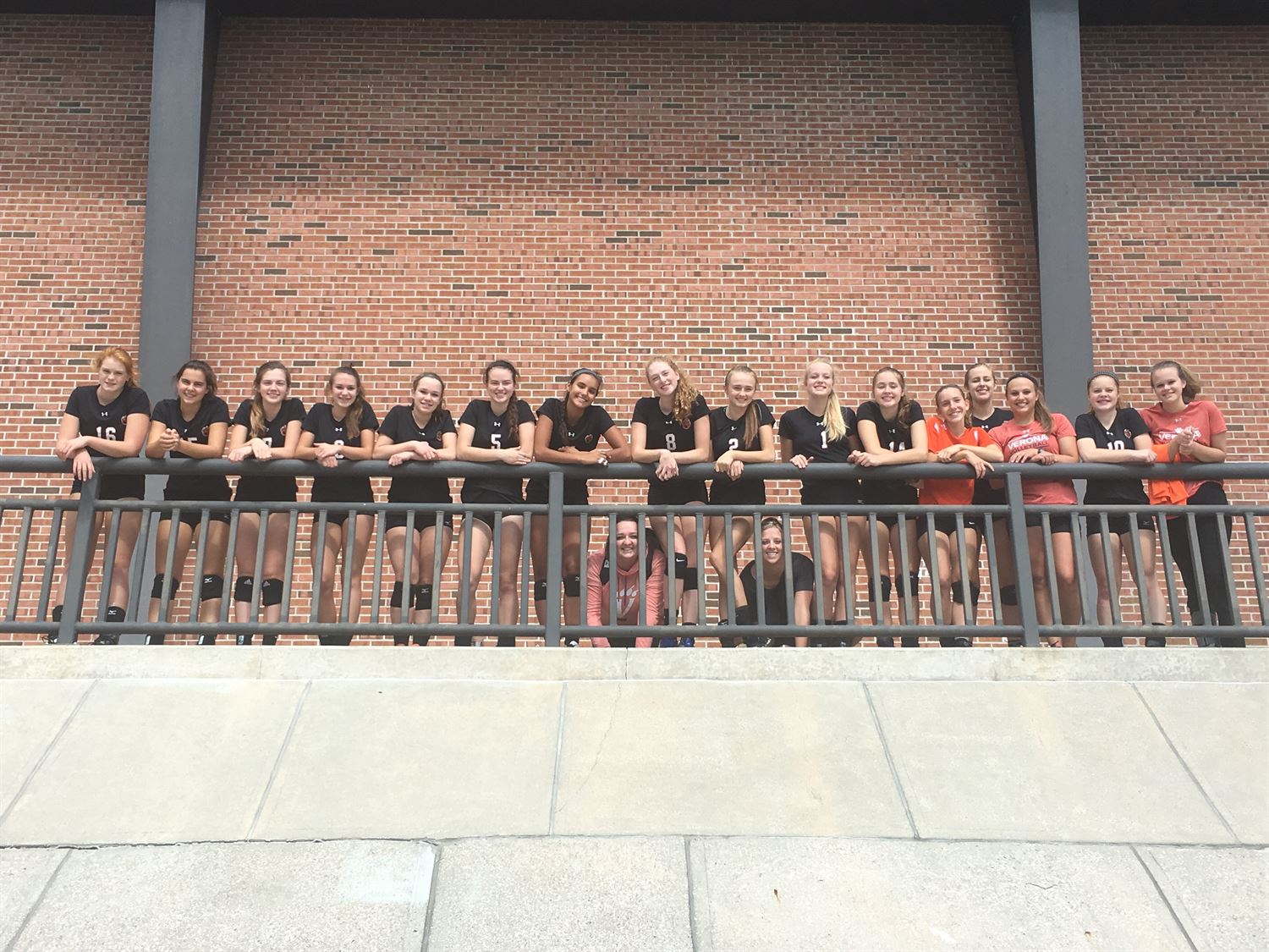 girls varsity volleyball verona area high school verona